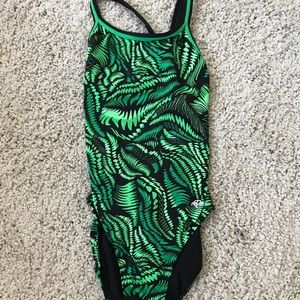 cute fern one-piece bathing suit!